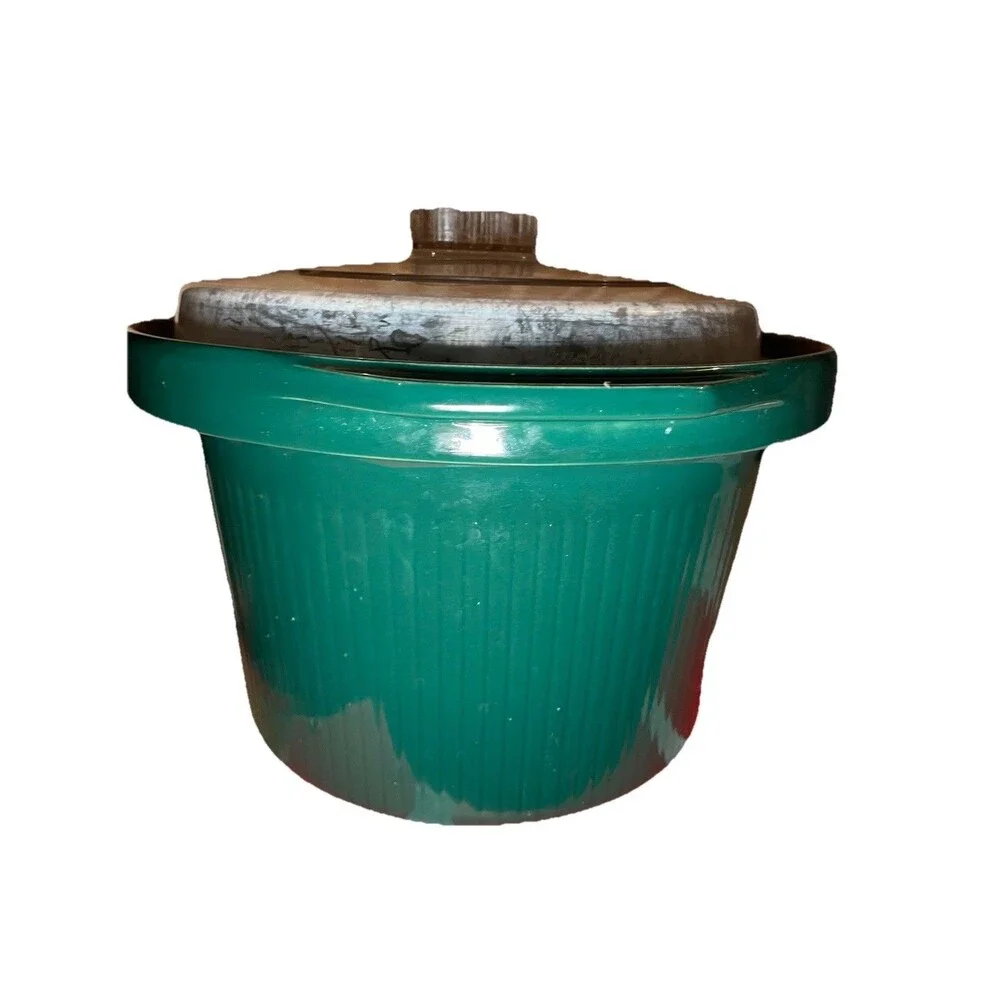 Original Rival Round Green Replacement Insert +Lid Crock Pot Model #3670 5 Quart